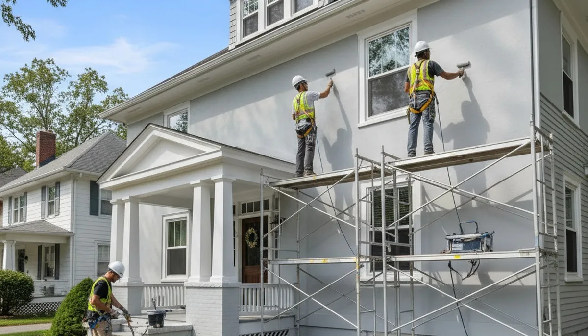 Professional painting crew serving Cherry Hill, NJ, with interior and exterior home painting services