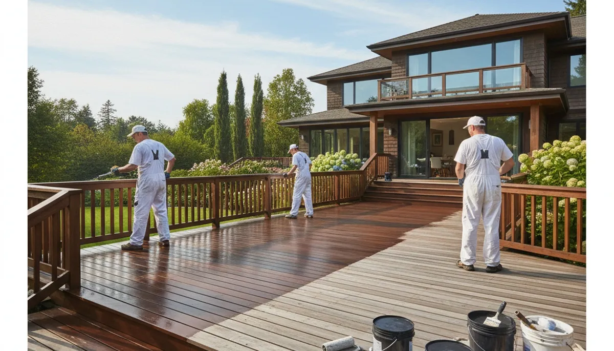 Cherry Hill, NJ deck painting by Cherry Hill Paint Pros for durable wood protection