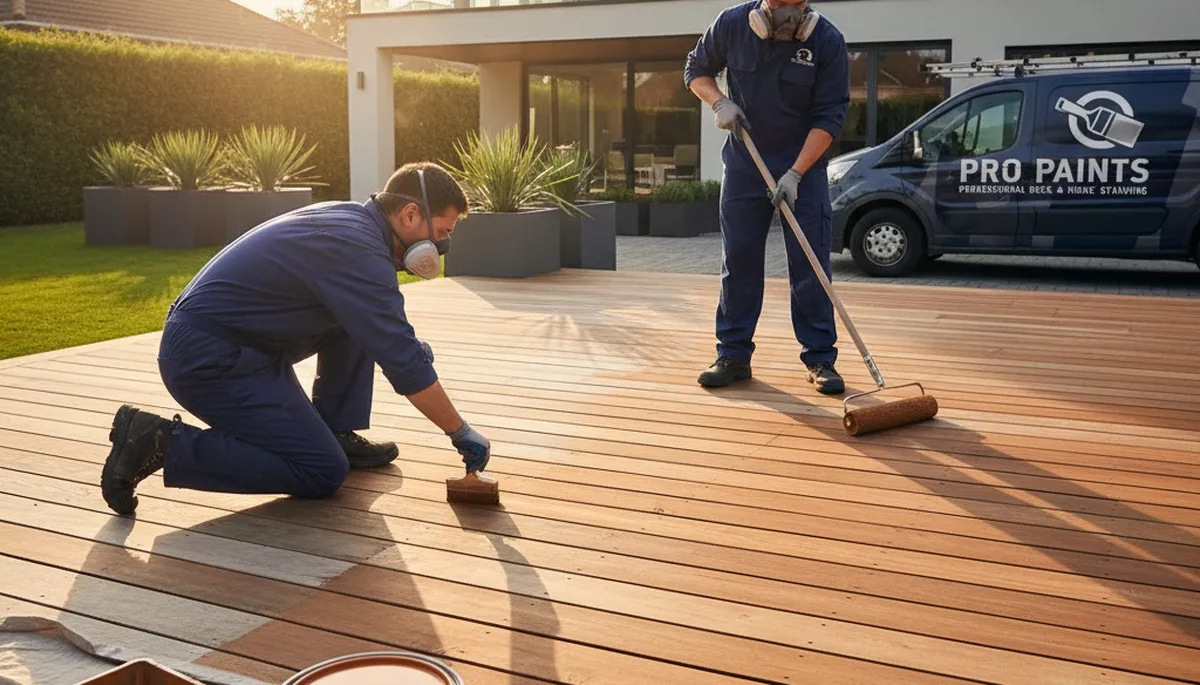 Deck staining service in Cherry Hill, NJ by Cherry Hill Paint Pros