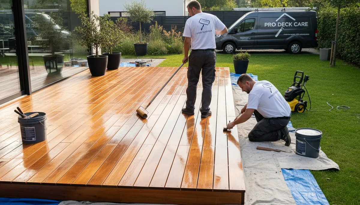 Deck staining service in Cherry Hill, NJ for weather-resistant wood protection