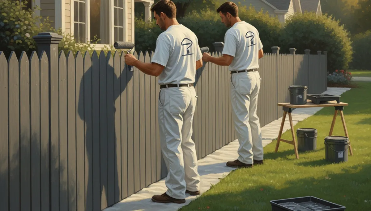 Fence painting service in Cherry Hill, NJ for wood and metal fences by Cherry Hill Paint Pros