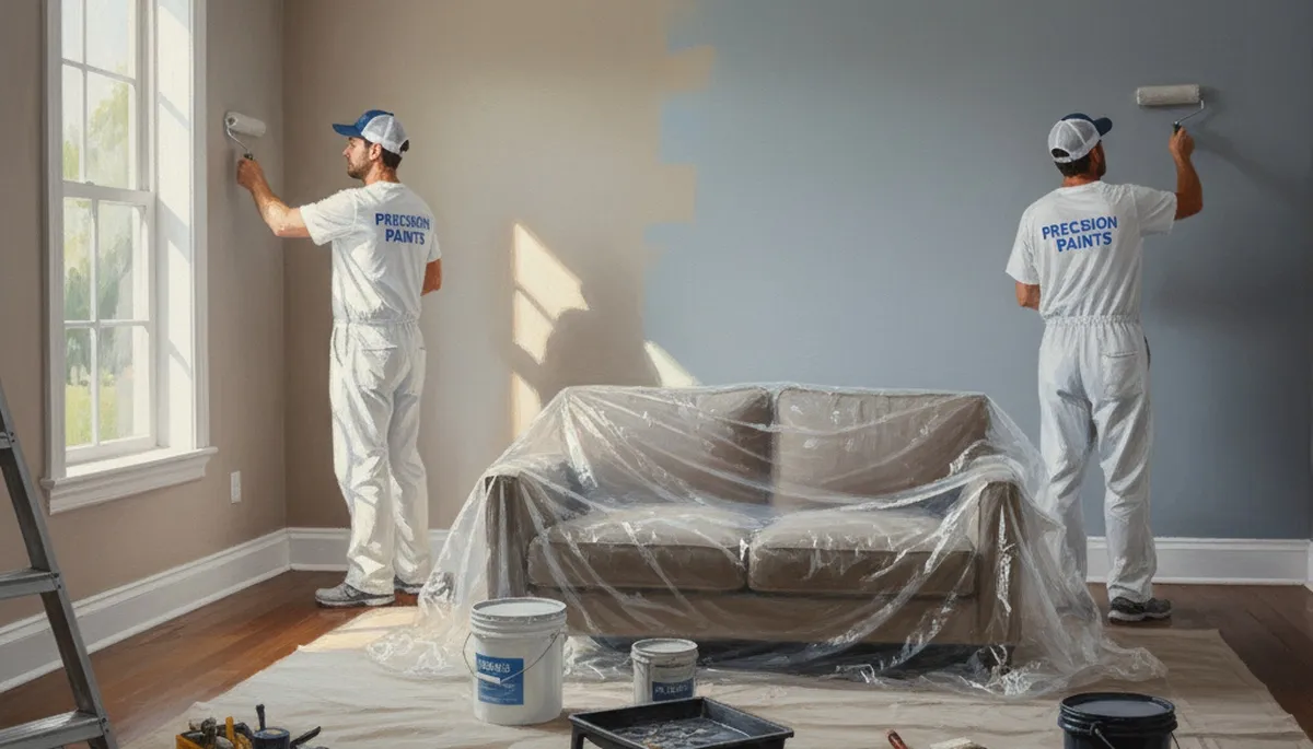 Interior house painting in Cherry Hill, NJ by Cherry Hill Paint Pros for local home interiors