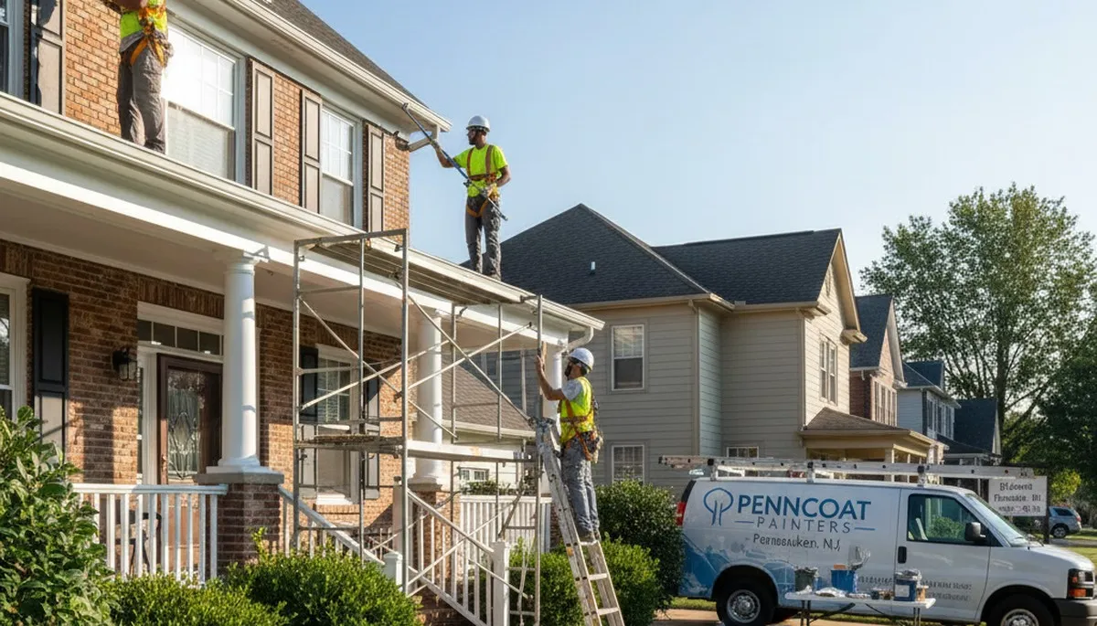 Painting contractor serving Cherry Hill, NJ with professional interior and exterior painting services