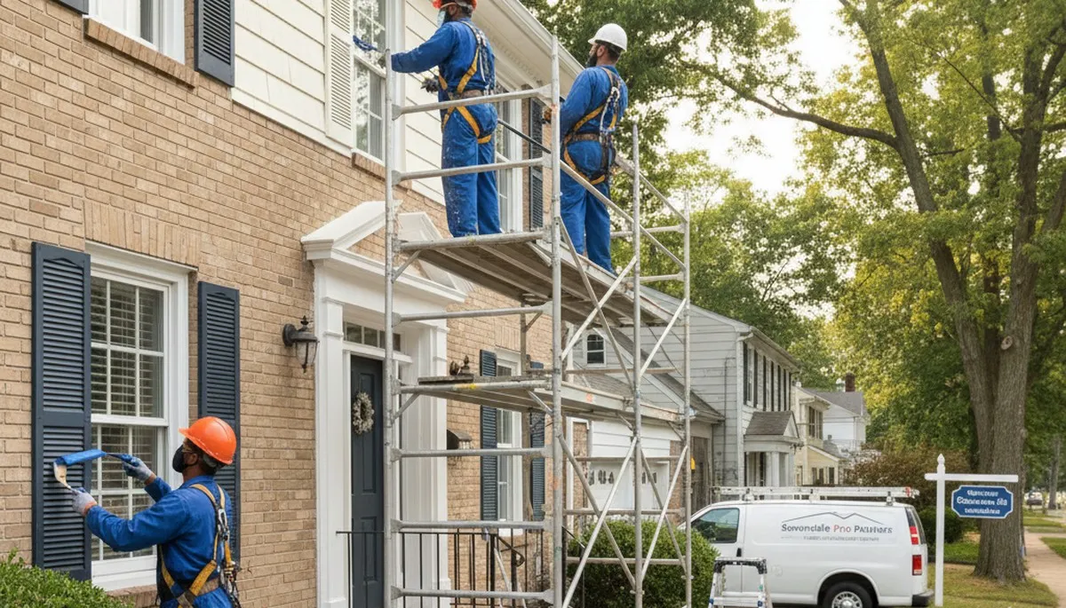 Professional painter providing interior painting services in Cherry Hill, NJ