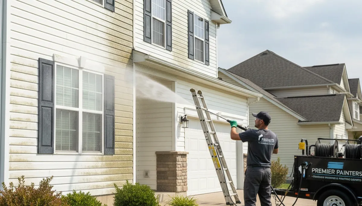 Vinyl siding pressure cleaning in Cherry Hill, NJ for a cleaner, mildew-free home exterior