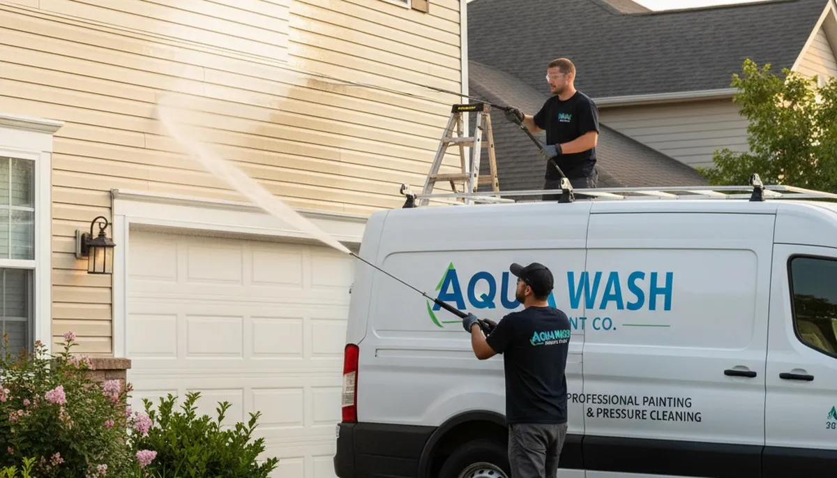 Vinyl siding pressure cleaning in Cherry Hill, NJ by Cherry Hill Paint Pros