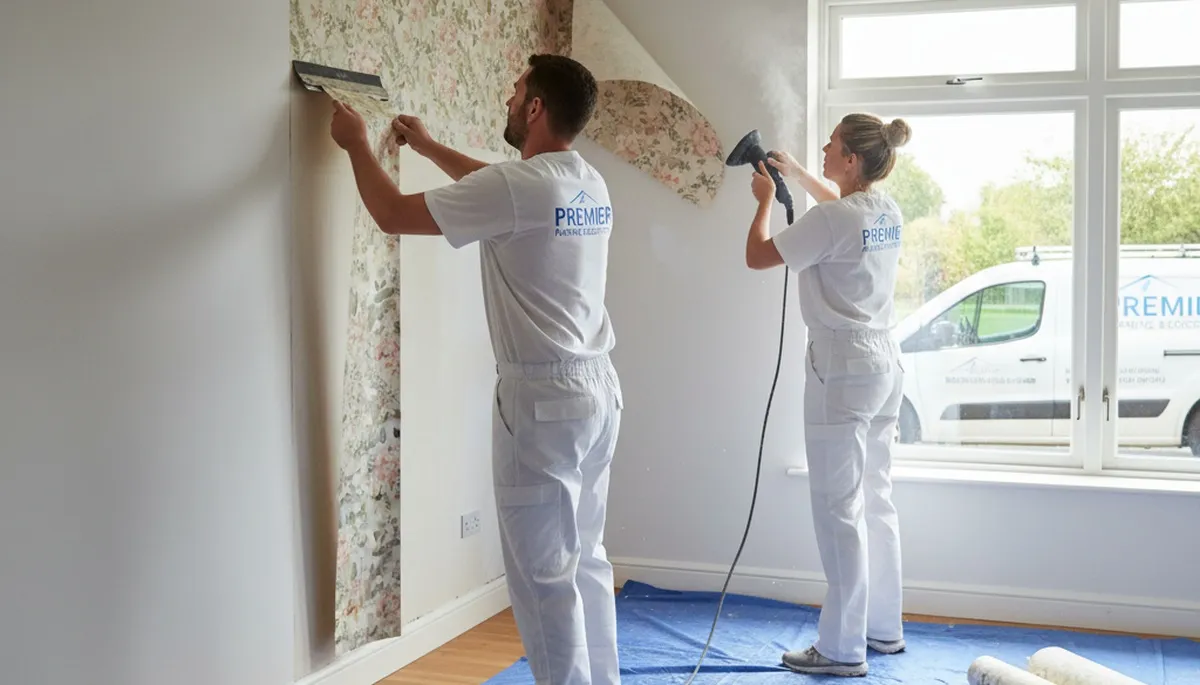 Cherry Hill, NJ wallpaper removal service preparing walls for a smooth paint finish